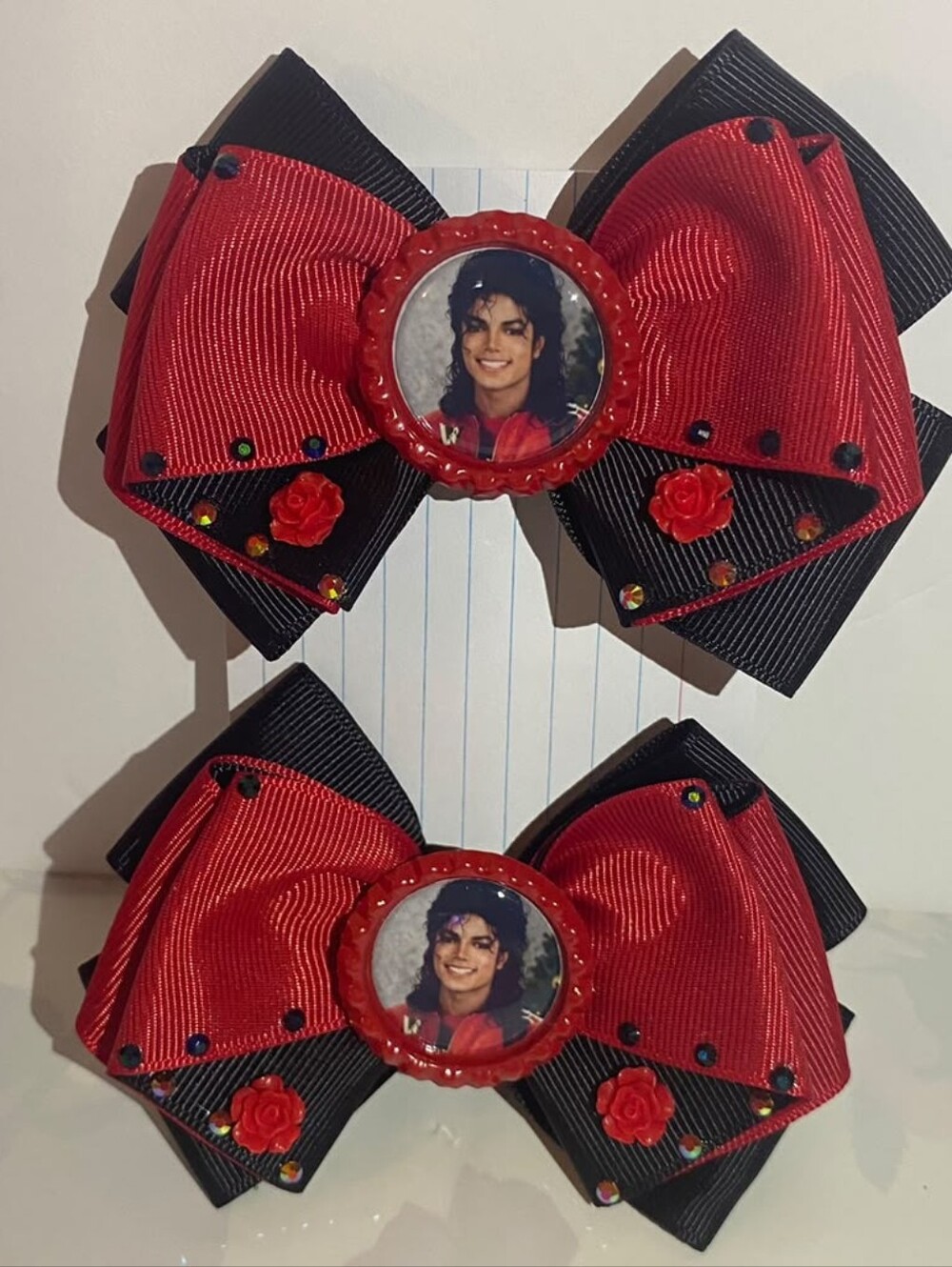 Michael Jackson Hair Bow Set